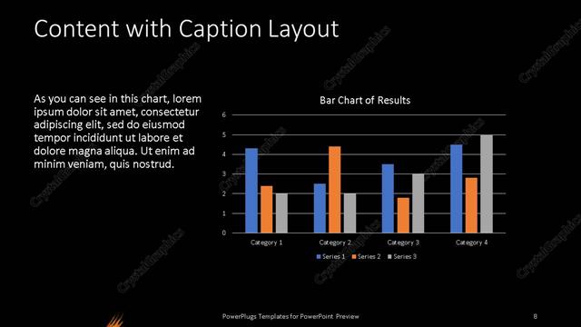 Content with Caption presentation slide layout