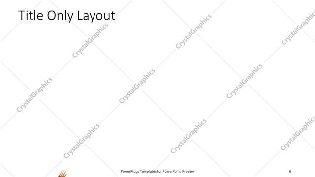 Title Only presentation slide layout