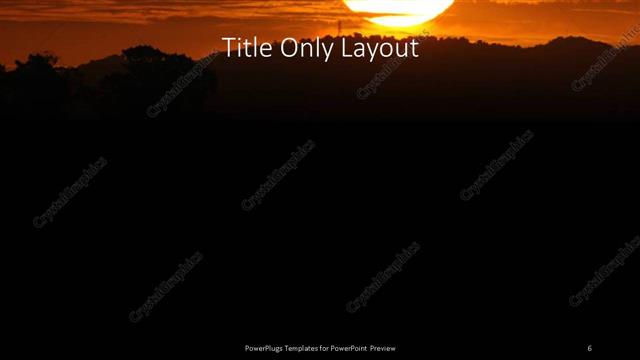 Title Only presentation slide layout