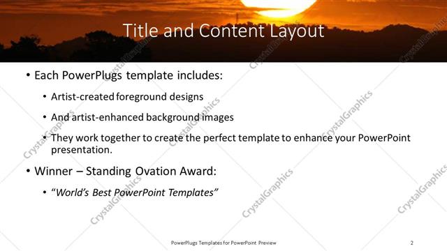Title and Content presentation slide layout