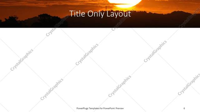 Title Only presentation slide layout