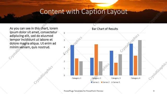 Content with Caption presentation slide layout