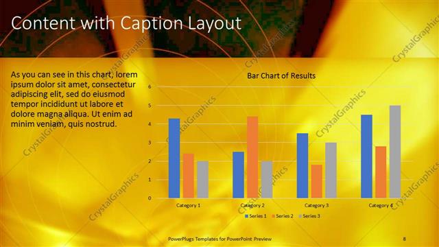 Content with Caption presentation slide layout