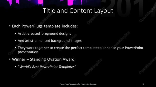 Title and Content presentation slide layout