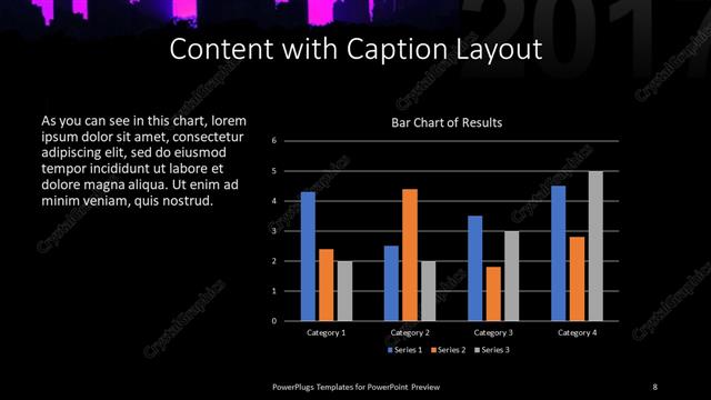 Content with Caption presentation slide layout