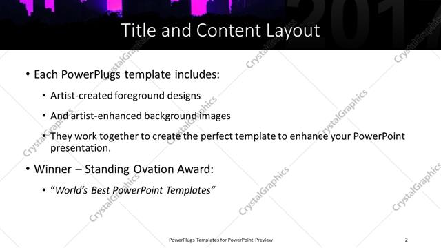 Title and Content presentation slide layout