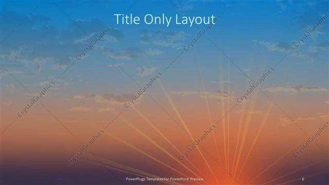 Title Only presentation slide layout
