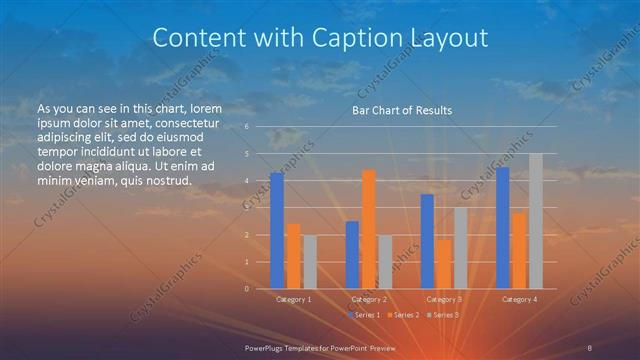 Content with Caption presentation slide layout