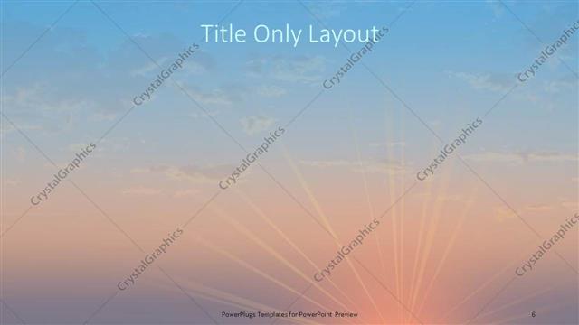 Title Only presentation slide layout