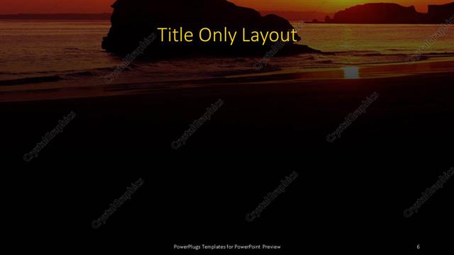 Title Only presentation slide layout