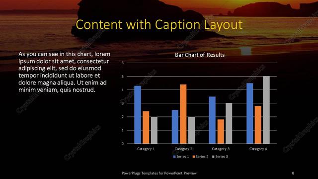 Content with Caption presentation slide layout