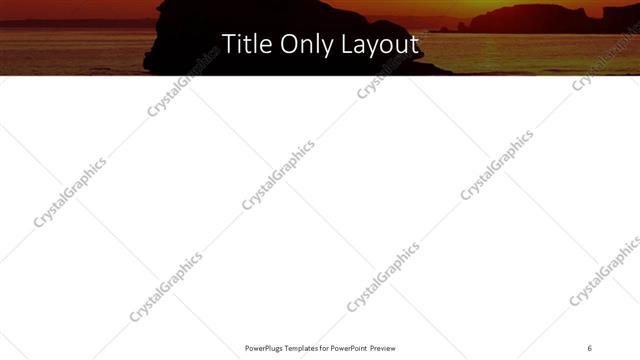 Title Only presentation slide layout