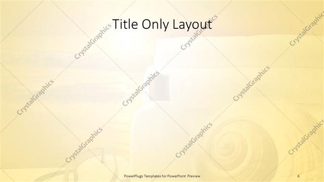Title Only presentation slide layout