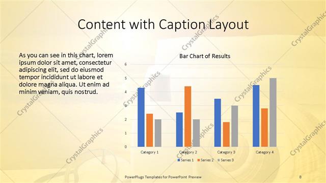 Content with Caption presentation slide layout