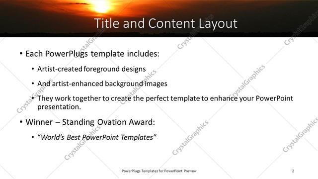 Title and Content presentation slide layout