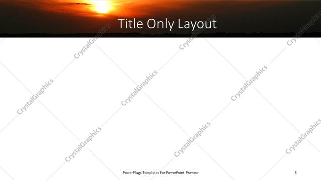 Title Only presentation slide layout