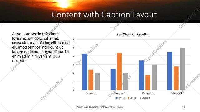 Content with Caption presentation slide layout