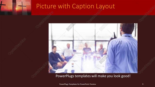 Picture with Caption presentation slide layout