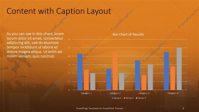 Content with Caption presentation slide layout