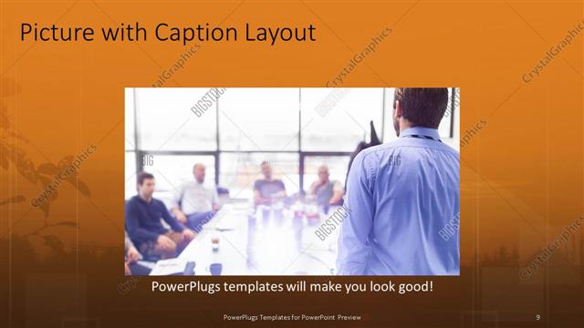 Picture with Caption presentation slide layout