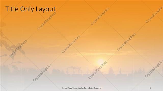 Title Only presentation slide layout