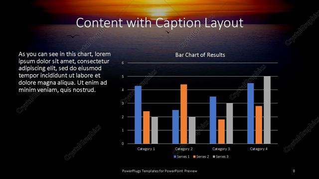 Content with Caption presentation slide layout