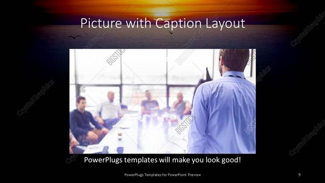 Picture with Caption presentation slide layout