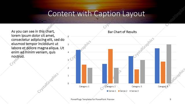 Content with Caption presentation slide layout