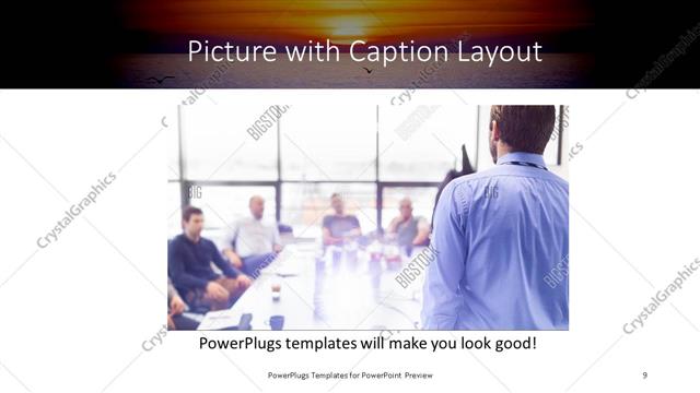 Picture with Caption presentation slide layout