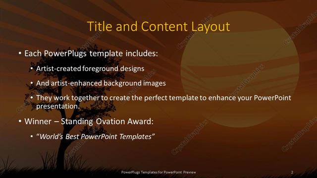 Title and Content presentation slide layout