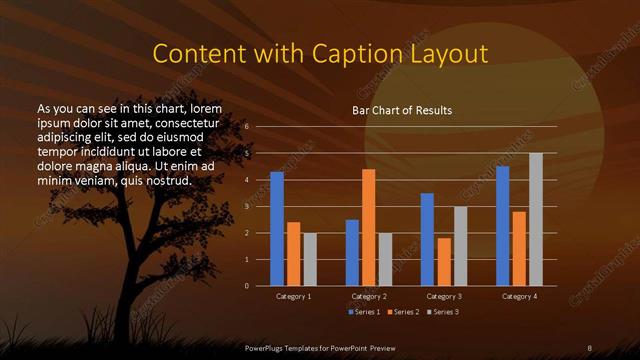 Content with Caption presentation slide layout