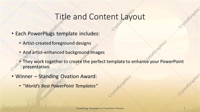 Title and Content presentation slide layout