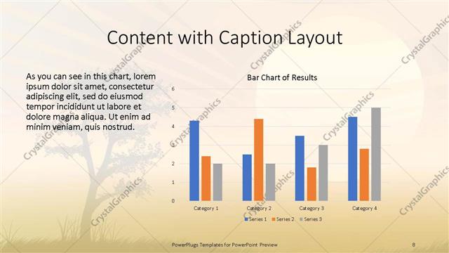 Content with Caption presentation slide layout