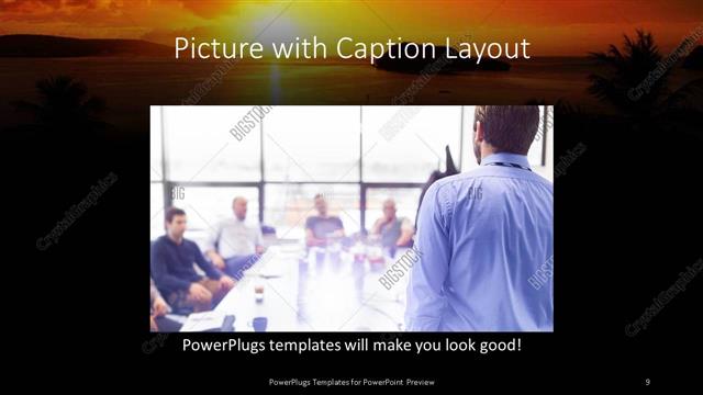 Picture with Caption presentation slide layout