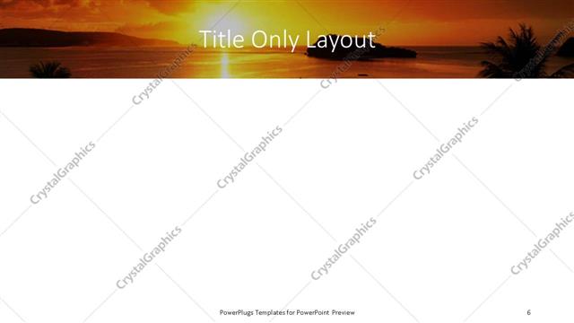 Title Only presentation slide layout