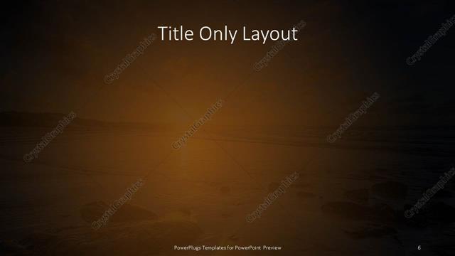 Title Only presentation slide layout