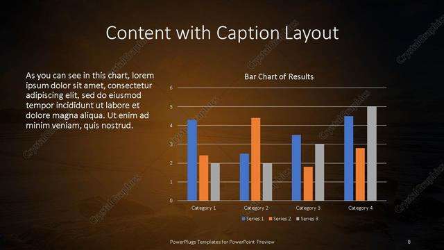 Content with Caption presentation slide layout