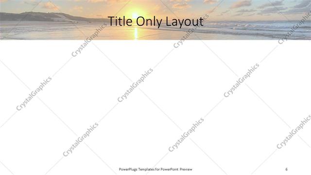 Title Only presentation slide layout