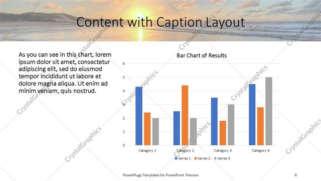 Content with Caption presentation slide layout