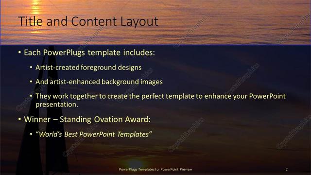Title and Content presentation slide layout
