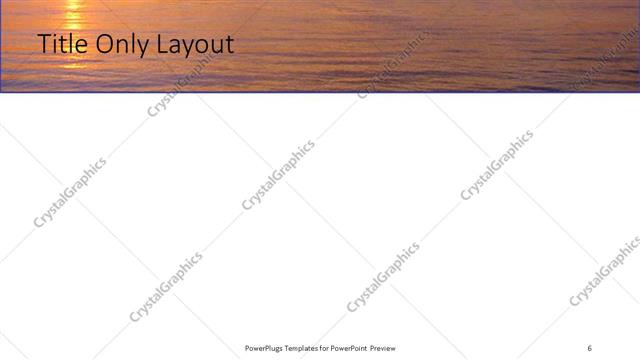 Title Only presentation slide layout