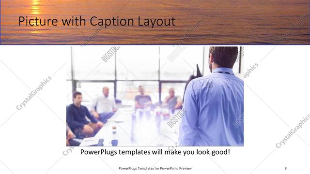 Picture with Caption presentation slide layout