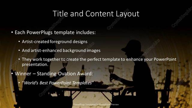 Title and Content presentation slide layout