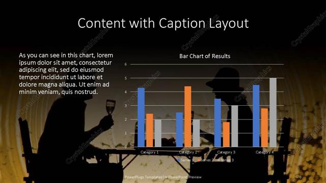 Content with Caption presentation slide layout