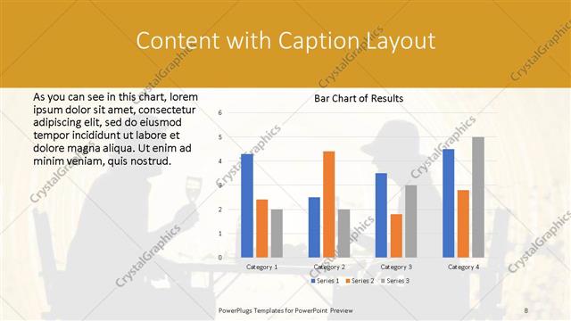 Content with Caption presentation slide layout