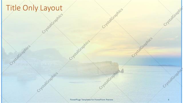 Title Only presentation slide layout