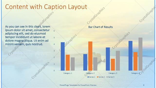 Content with Caption presentation slide layout