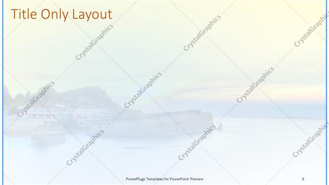 Title Only presentation slide layout