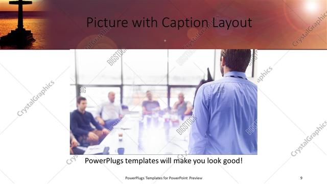 Picture with Caption presentation slide layout