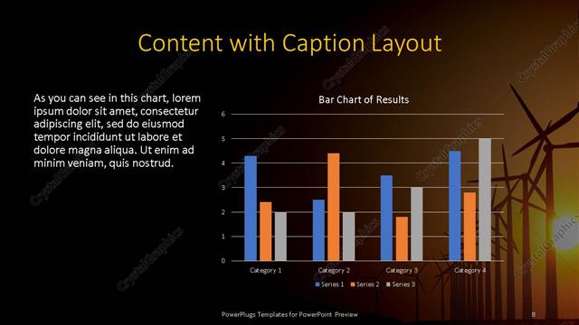 Content with Caption presentation slide layout
